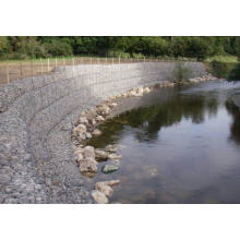 Gabion galvanizado / Gabion recubierto de PVC cesta / Gabion caja de retención de piedra